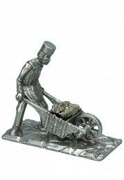 Schubkarre mit Steinen