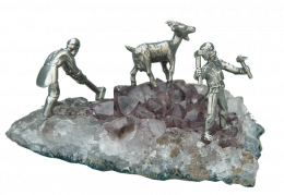 Erzsucher Amethyst, 3 Figuren